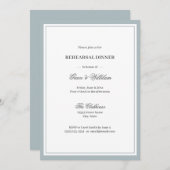 クラシックエレガントスクリプトのリハーサル招待状 招待状 (正面/裏面)