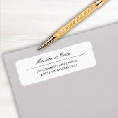 クラシックエレガントスクリプト差出人住所 ラベル