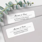 クラシックエレガントスクリプト差出人住所 ラベル