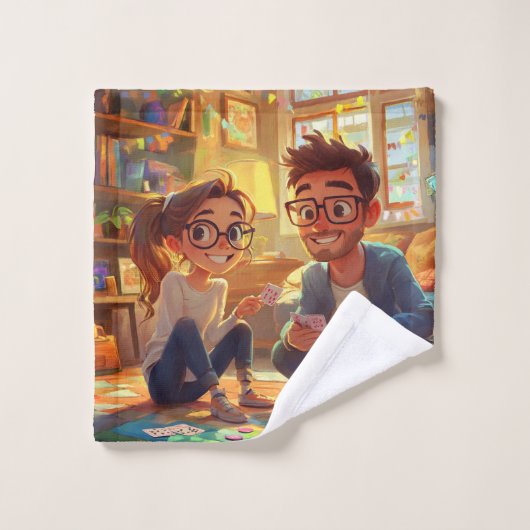 クラシックエレガントスクリプト結婚式リハーサルディナー ウォッシュタオル (ウォッシュタオル)