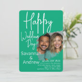 クラシックエレガントスクリプト結婚式招待状 招待状 (スタンド正面)