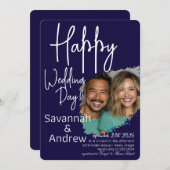 クラシックエレガントスクリプト結婚式招待状 招待状 (正面/裏面)