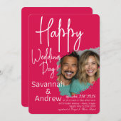 クラシックエレガントスクリプト結婚式招待状 招待状 (正面/裏面)