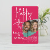 クラシックエレガントスクリプト結婚式招待状 招待状 (スタンド正面)