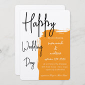 クラシックエレガントスクリプト結婚式招待状 招待状 (正面/裏面)