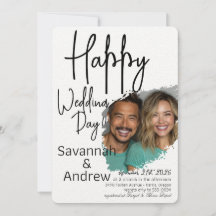 クラシックエレガントスクリプト結婚式招待状