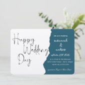 クラシックエレガントスクリプト結婚式招待状 招待状 (スタンド正面)