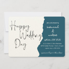 クラシックエレガントスクリプト結婚式招待状 招待状