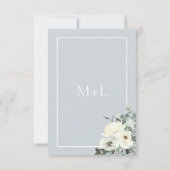 クラシックエレガントダスティブルーフローラ セーブザデート (裏面)