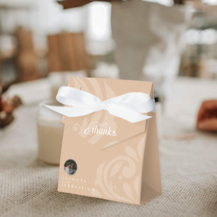 クラシックエレガントダマスク淡い色のサン結婚ズ フェイバーボックス