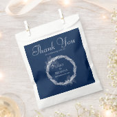 クラシックエレガントネイビーブルー結婚ズ フェイバーバッグ (クリップ留めされた状態)