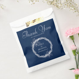 クラシックエレガントネイビーブルー結婚ズ フェイバーバッグ