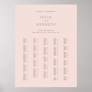 クラシックエレガントバラ結婚アルファベット ポスター