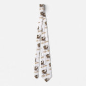 クラシックエレガントパステルグリーンと金ゴールドクリスマス ネクタイ (裏面)