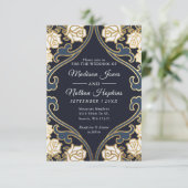 クラシックエレガントビクトリアン結婚s 招待状 (スタンド正面)