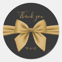 クラシックエレガントフィリグレ黒ゴールデン結婚ズ ラウンドシール