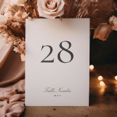 クラシックエレガントフォーマル書結婚の テーブルナンバー