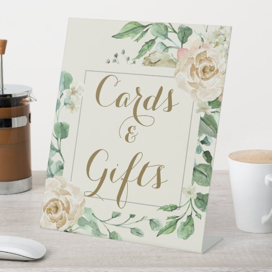 クラシックエレガントフローラブライダルシャワー 台座サイン (インサイチュ)