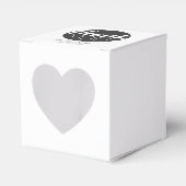 クラシックエレガントブラックサークルサンキュー結婚ズ フェイバーボックス (正面サイド)