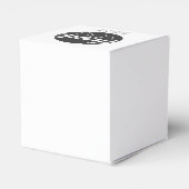 クラシックエレガントブラックサークルサンキュー結婚ズ フェイバーボックス (裏面サイド)