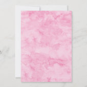 クラシックエレガントブロッサム結婚ピンク 招待状 (裏面)