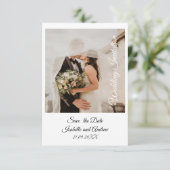 クラシックエレガントミニマシンプルモダン結婚リスト サンキューカード (スタンド正面)