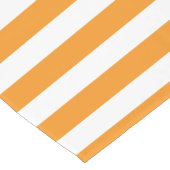 クラシックエレガントモダンオレンジと白ストライプの色 ショートテーブルランナー (コーナー)