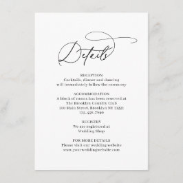 クラシックエレガントラインアートフローラダスティブルー結婚ズ エンクロージャーカード