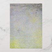 クラシックエレガントラグジュアリーバロック縁ど金ゴールド結婚ズ 箔シーズンカード (裏面)