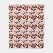 クラシックエレガントラスティックボホ フリースブランケット (正面)