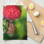 クラシックエレガントレッドラズベリー キッチンタオル (四つ折り)