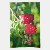 クラシックエレガントレッドラズベリー キッチンタオル (縦)