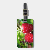 クラシックエレガントレッドラズベリー ラゲッジタグ (正面縦)