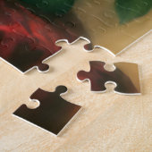 クラシックエレガントレッドローゼスアート ジグソーパズル (側面)