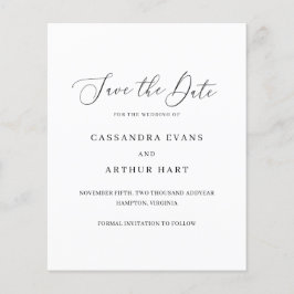 クラシックエレガント予算の結婚式の日付の保存