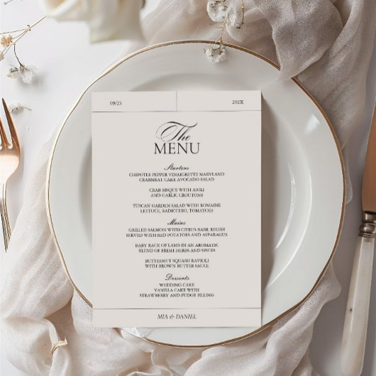 クラシックエレガント光グレーヴィンテージラ結婚ベル メニュー