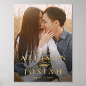 クラシックエレガント写真の種結婚類 箔ポスター (正面)