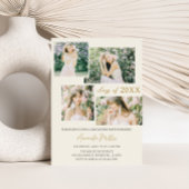 クラシックエレガント写真卒業招待状 招待状