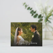 クラシックエレガント写結婚真 ポストカード (スタンド正面)