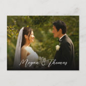 クラシックエレガント写結婚真 ポストカード (正面)
