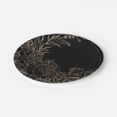 クラシックエレガント及びモダン金ゴールドエレガントリース ペーパープレート (アングル)