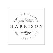 クラシックエレガント台本の氏の日結婚付 ラバースタンプ (インプリント)