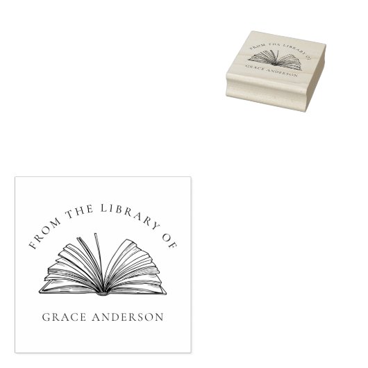 クラシックエレガント名前をカスタムする ラバースタンプ (押印)