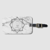 クラシックエレガント大理石OM ラゲッジタグ (正面横)