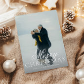 クラシックエレガント夫婦写真クリスマスカード シーズンカード