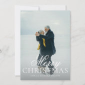 クラシックエレガント夫婦写真クリスマスカード シーズンカード (正面)