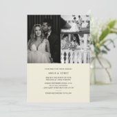 クラシックエレガント対フォト結婚式招待状 招待状 (スタンド正面)