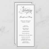 クラシックエレガント書結婚文字 プログラム (正面/裏面)