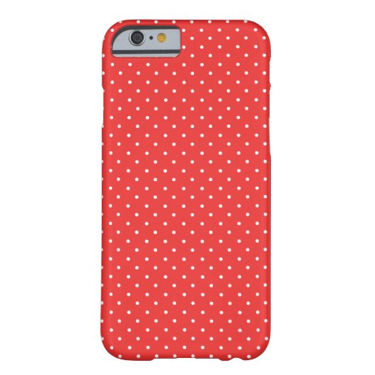 クラシックエレガント水玉模様赤と白 Case-Mate iPhoneケース (裏面)