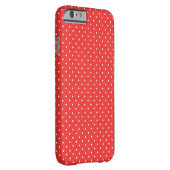 クラシックエレガント水玉模様赤と白 Case-Mate iPhoneケース (裏面/右)